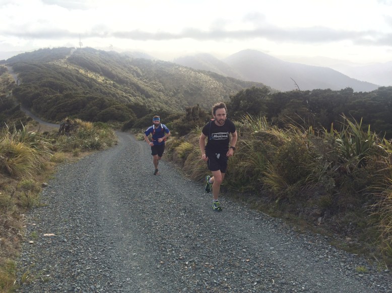 Runners on Mount Climie